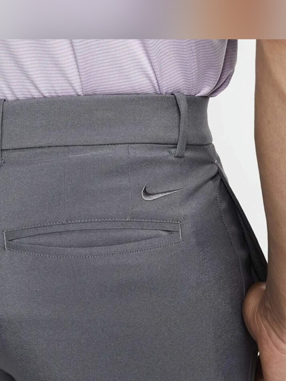 Nike Golf Men Gray Short 38 Golf Lightweight Hiking Dri-Fit